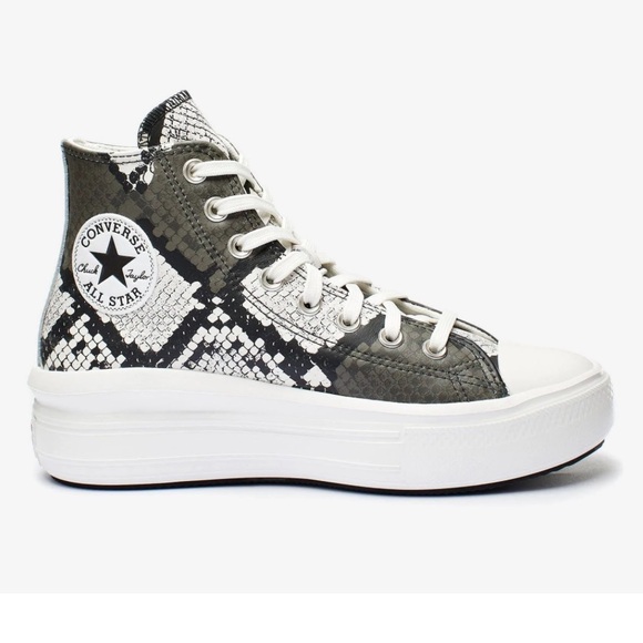 Converse l Chuck Taylor All Star Move High Authentic Glam Platform Sneakers 8 - Picture 9 of 10